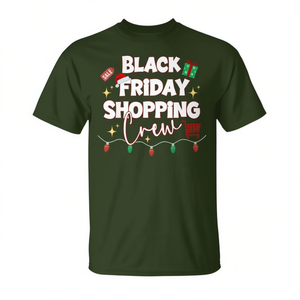 T-shirt Black Friday Shopping Crew pour Noël, design familial pour les fêtes - Product Image 2