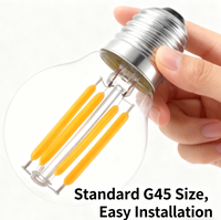 Ampoule à filament LED en verre de haute qualité, durable, prix de gros du fournisseur chinois, dimmable, économie d'énergie, usage bureautique