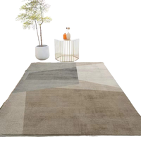 Tapis rectangulaire bohème texturé touffeté Bejirog, surface 3D tactile, moderne, antidérapant, en polyester, pour salon et chambre d'adolescent