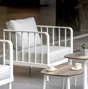 Fauteuil de balcon en aluminium au design élégant, chaises de jardin tout temps, moderne pour l'extérieur - Product Image 2