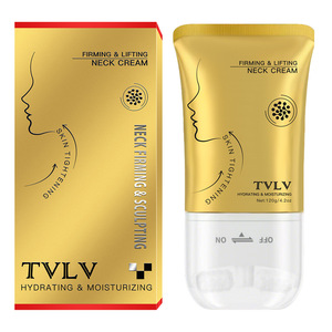 Crème raffermissante et compacte pour le cou, réduit les rides du cou, crème de massage pour le cou avec applicateur à rouleaux, convient aux femmes, crème pour le cou au squalane - Product Image 1