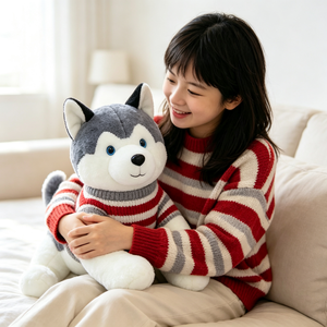 Peluches de Husky en Varios Tamaños, Juguetes de Peluche Suaves <span class=keywords><strong>y</strong></span> Adorables, Aptos para Niños <span class=keywords><strong>y</strong></span> Niñas - Product Image 3