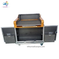 Boîtier de transport hydraulique personnalisé Goodcase pour table de mixage numérique Digico SD9, avec support pour ordinateur portable et tiroir