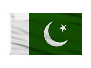 Pakistan <strong>Flag</strong> 3x5 Ft Official National <strong>Flag</strong> Green White <strong>Crescent</strong> Star Fade Resistant 210D Polyester Waterproof Durable Outdoor - Product Image 1