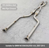 Tuyaux d'échappement intermédiaires LK en acier inoxydable sur mesure, longueur égale, son profond, pour BMW M3 E90/E92/E93 4.0L 2007-2013