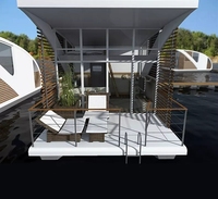 Bateau flottant de Style Yacht, conteneur préfabriqué, hôtel, maison flottante, maison, minuscule, maison Mobile, maison modulaire