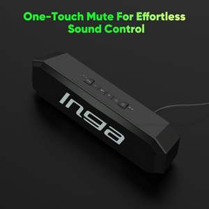 Haut-parleurs d'ordinateur Bluetooth avec lumières LED colorées, alimentés par USB, compatibles avec les ordinateurs de bureau et les ordinateurs portables - Product Image 5