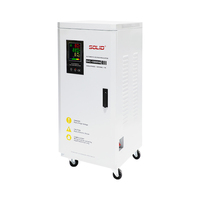 Stabilisateur de tension monophasé 15KVA, type moteur servo, régulateur de tension automatique, sortie 220V