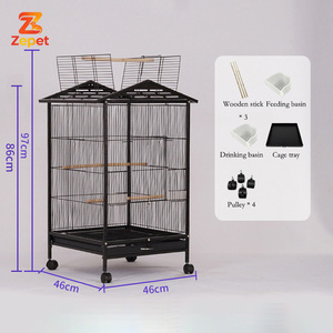 Jaula Grande para Loros, Súper Cómoda, Fácil de Montar, de Metal y Hierro, para Todo Tipo de Aves - Product Image 2