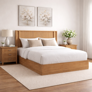 LINEAR RANGE Collection Modern Design Eco-Friendly Durable Bedroom Furniture Wooden Bed Solid Wood - Product Image 2