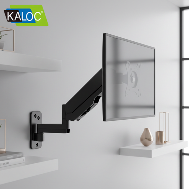 KALOC M520 Gas Spring Wall Mount Monitor Arm Interactive 360 Swivel Computer LCD for 17-35 Inch Monitor Stands