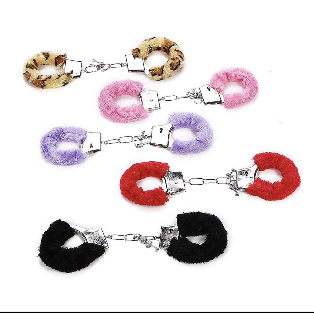 Fuzzy bondage para mulheres, atacado de handcuffs para cintura, perna e tornozelo, brinquedos de aço inoxidável bdsm