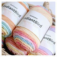 Benang katun susu harga pabrik rajutan selimut rajut 100G/2mm obral besar