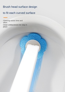 Lo <span class=keywords><strong>scopino</strong></span> monouso in plastica con asta lunga per uso domestico è dotato di testina di <span class=keywords><strong>ricambio</strong></span> e liquido detergente - Product Image 6