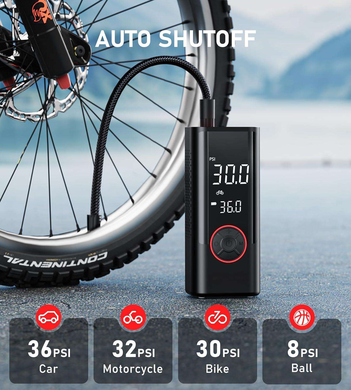 Bike Tire Inflator Auto Bike Pump Tire Air Pump Motorcycle