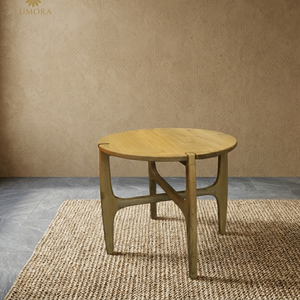 Mesa de Comedor Moderna Multiusos de Madera Maciza de Lujo, Estilo Rústico, Ensamblada a Mano por Meerit, para Hogar u Oficina - Product Image 5