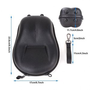 Étui pour écouteurs Bose personnalisé, étanche, noir, avec fermeture éclair ronde, coque rigide en EVA pour écouteurs - Product Image 4
