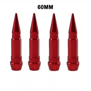 Pièces automobiles modifiées Bullet Head Valve Core 60mm Tire Valve Cap pour Bicycle Motorcycle Universal - Product Image 1