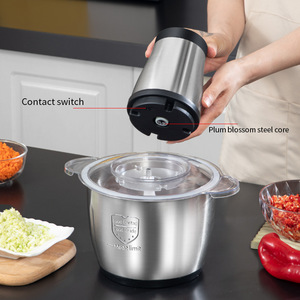 Hachoir à viande électrique domestique mini en acier inoxydable 2L 3L, le meilleur pour la cuisine, prix usine, vente chaude - Product Image 6