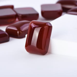 พลอยธรรมชาติ อาเกตสีแดง แบบหลวม ขายส่ง รับสั่งทำ รูปทรงสี่เหลี่ยมผืนผ้า พลอยอาเกตสีแดง - Product Image 4