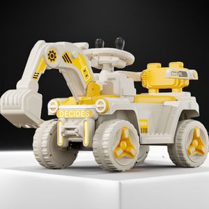 Mobil mainan ekskavator listrik besar uniseks, mobil mainan ekskavator elektrik bertenaga baterai dengan pengendali jarak jauh, mesin kait Model plastik Teknik - Product Image 3