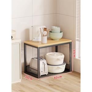 Rack en fer multifonctionnel à roulettes sur pied pour la vaisselle Organisateur de cuisine domestique Épices - Product Image 6