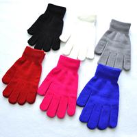 Gants magiques d'hiver pour femmes, gants chauds à doigts entiers, mitaines tricotées douces et colorées pour adultes