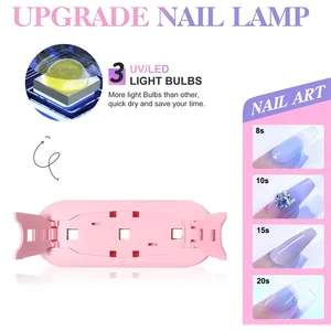Foldable <b>Mouse</b> Light Nail Lamp Machine Mini LED Nail Lamp for Home Salon Tools Professional Nail Phototherapy Nail Lamp - Product Image 4