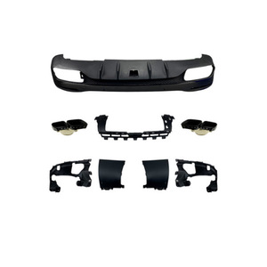 Mercedes-Benz GLE GLS V167 X167 Rear Bumper Lip Kit 2020+ Black Tail Diffuser Exhaust Modification Part GLE167 - Product Image 1