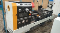 Tour parallèle CS6266C, alésage de broche 105 mm, tour manuel robuste pour usinage et taraudage