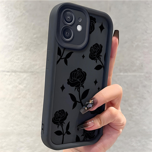 Cover per Telefono Cellulare in TPU Antiurto con Stampa Floreale a Stella Nera e Design a Scala per <span class=keywords><strong>Samsung</strong></span> <span class=keywords><strong>Galaxy</strong></span> A07 A17 A56 S26 Ultra - Product Image 1