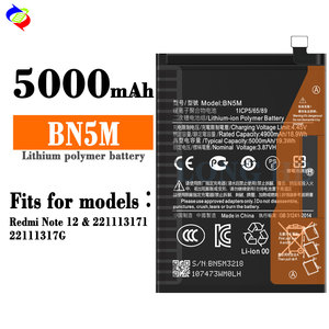 Batteria 4900mAh/5000mAh BN5M per Redmi <span class=keywords><strong>Note</strong></span> 12 / 221113171/22111317G Batterie per Telefoni Cellulari - Product Image 2
