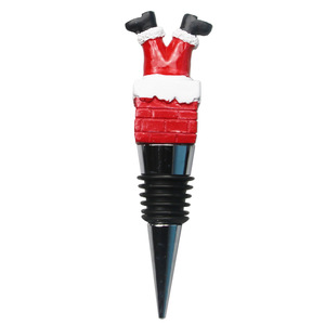 Santa Claus Wine Stopper Plastic Christmas Bottle Red Wine Gift Decorative - Product Image 3