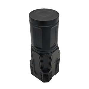 Bộ Phận Gia Công Nhà Máy CNC Biến Nhôm Kim Loại Anodized Có Knurled Đèn Pin Nhà Ở Vỏ Trường Hợp - Product Image 3