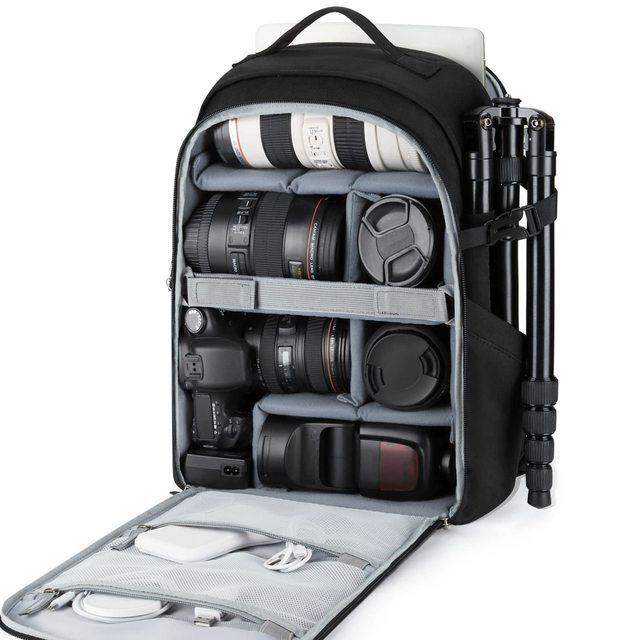Shockproof Anti Theft Men Travel DSLR Backpack Bag Waterproof Professional Camera Backpack With Laptop Sleeve