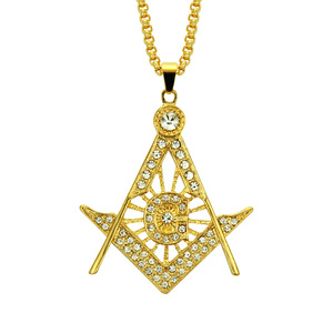 2026 Hot Selling Alloy Geometric Shaped Pendant Necklace Personalized Hiphop Style Men's Necklaces Wholesale Jewelry Trendy - Product Image 6
