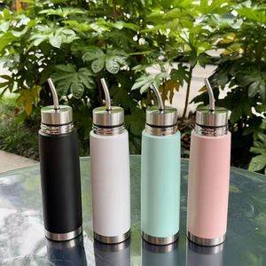 Nuevo Termo de Acero Inoxidable Aislado de 500ml para <span class=keywords><strong>Mate</strong></span> Argentino con Bombilla, Mantiene el Calor de 6 a 12 Horas, Regalo Empresarial - Product Image 1