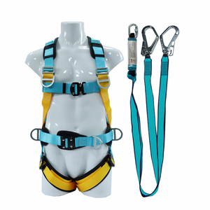 Cinto de Segurança de Corpo Inteiro com Corda de Segurança Resistente a Desgaste de Cinco Pontos para Operações em Altura e Escalada em Liga de Alumínio - Product Image 4