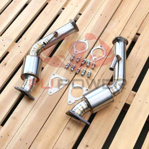 Tubos de bajada de resonador de escape de titanio 370Z 350Z VQ35HR Infiniti G35 G37 q60 VQ37VHR Tubo de prueba - Product Image 3
