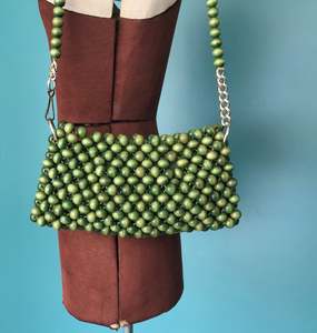 Bolso cruzado de cuentas de madera de alta moda - Product Image 4