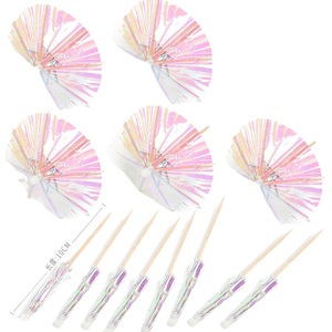 Umbrella Toothpicks 10Cm Paper Decorative Cake Plugin Table Decoration Props - Product Image 5