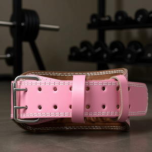 Cinturón de levantamiento de pesas de cuero IFAST de 4 pulgadas con soporte lumbar acolchado para hombres y mujeres, entrenamiento cruzado y de fuerza. - Product Image 2