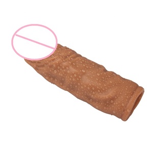 Manga de pene reutilizable para hombres, consolador extensor, potenciador de alargamiento, condón <span class=keywords><strong>masculino</strong></span>, Juguetes sexuales - Product Image 1