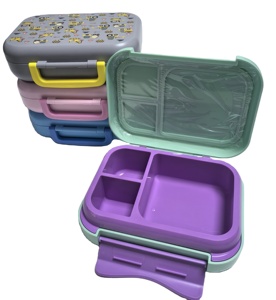Lonchera Portátil de 1200 ml con 3 a 5 Compartimentos Contenedor de Almacenamiento de Alimentos Tiffin Lindo Bento Box para Niños para la Escuela - Product Image 6