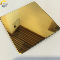 ZB150 201 304 316 201 J1 8k 18k D'or Miroir En Acier Inoxydable Tôle