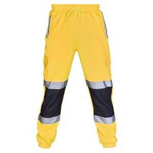 Celana korset pelindung kerja pria, overall Strip reflektif antidebu tahan angin sabuk gaya seragam musim dingin - Product Image 4