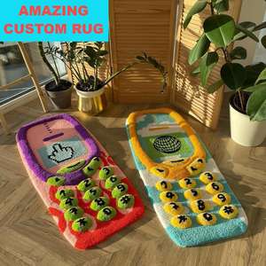 <span class=keywords><strong>Tapis</strong></span> personnalisé moderne fait main en 3D avec logo personnalisé - Product Image 2