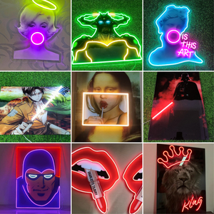 Anime Girl Eye Light Custom Neon Pop Art Game Room Decor Colorful UV Print Led Neon Wall Art for Kids Room Bedroom Decor - Product Image 6