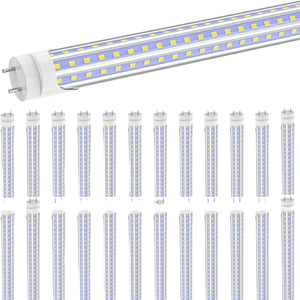 JESLED T8 8ft LED Ampoules Single Pin FA8 36W 45W 50W 72W 90W <span class=keywords><strong>8</strong></span> Pied LED Tube Lumières T10 T12 <span class=keywords><strong>Fluorescent</strong></span> Lampe Remplacement FCC ETL - Product Image 1