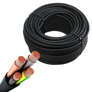 3 core Flame Retardant H07ZZ-F Cable LSZH Rubber Flexible Cable Bare Copper Electrical Power cable